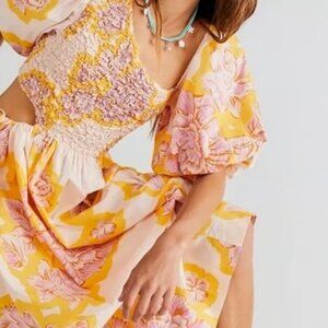 Free People Midi Katrina dress XS